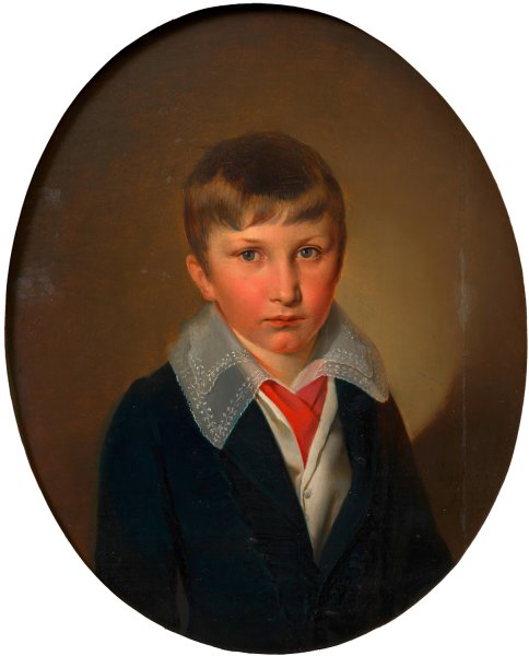 Knabenportrat  by Franz Eybl - Hand-Painted Oil Painting Reproduction