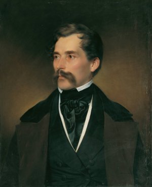 Portrat eines grauhaarigen Herrn mit Schnurrbart by Franz Eybl Oil Painting