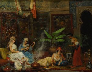 In The Harem by Fabio Fabbi Oil Painting
