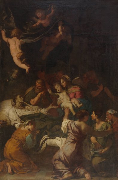 Main Product Photo of The Death Of Saint Anne Painting by Fabrizio Chiari