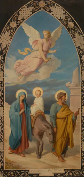 La Fuite en Egypte by Faivre-Duffer Oil Painting