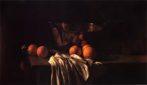 Still Life with Oranges and Marmalade painting by Fannie Eliza Duvall