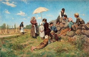 Art Friends Oil painting by Fanny Brate