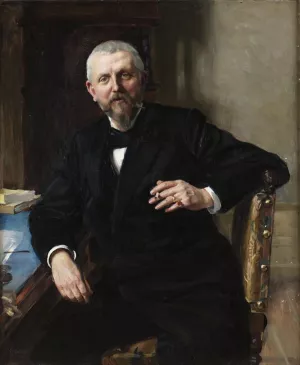 Richard Bergh by Fanny Brate Oil Painting