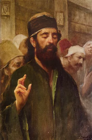 L'iman by Fausto Zonaro Oil Painting