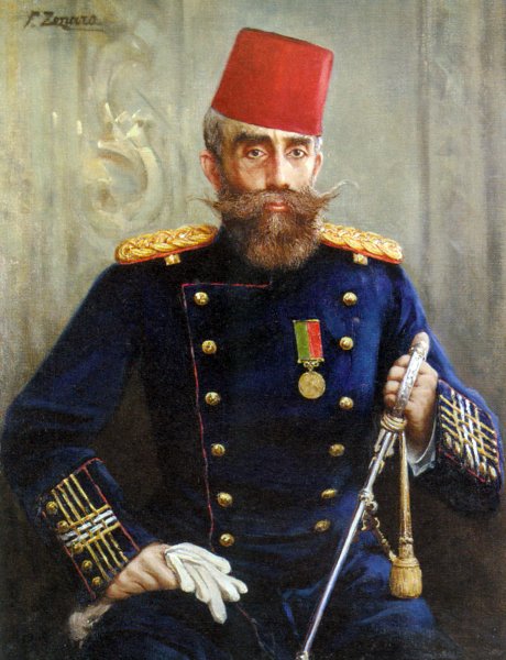 Main Product Photo of Portrait of Mahmud Sevket Pasha Painting by Fausto Zonaro
