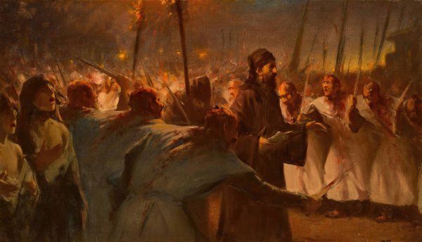 Main Product Photo of The Tenth of Muharram Painting by Fausto Zonaro