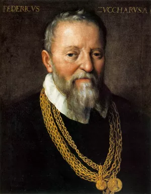 Portrait of Federico Zuccari Oil painting by Fede Galizia