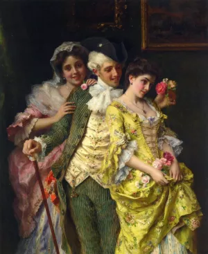 Flirtation by Federico Andreotti - Oil Painting Reproduction