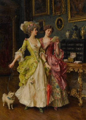 The Letter by Federico Andreotti Oil Painting