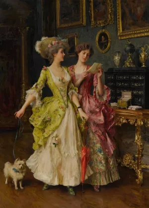 The Letter by Federico Andreotti Oil Painting