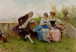 The Poem Oil painting by Federico Andreotti