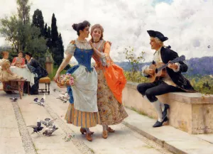 The Serenade painting by Federico Andreotti