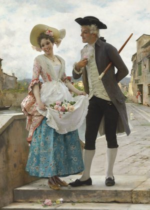 Welcomed Attention by Federico Andreotti Oil Painting
