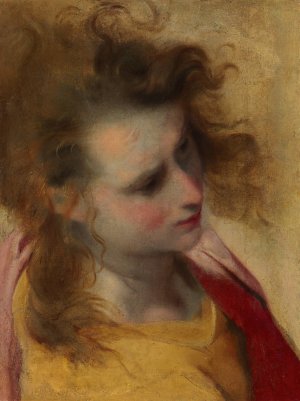 The Head of Saint John the Evangelist Oil painting by Federico Barocci