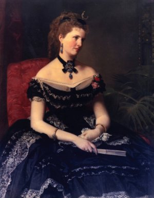 Matilde de Aguilera y Gamboa, Lady of Fontagud by Federico De Madrazo Y Kuntz Oil Painting