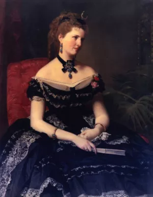 Matilde de Aguilera y Gamboa, Lady of Fontagud by Federico De Madrazo Y Kuntz Oil Painting