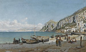 Capri by Federico Del Campo Oil Painting