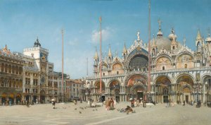 Saint Mark's Square, Venice by Federico Del Campo Oil Painting