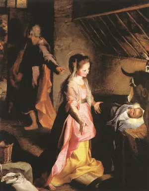 The Nativity by Federico Fiori Barocci Oil Painting