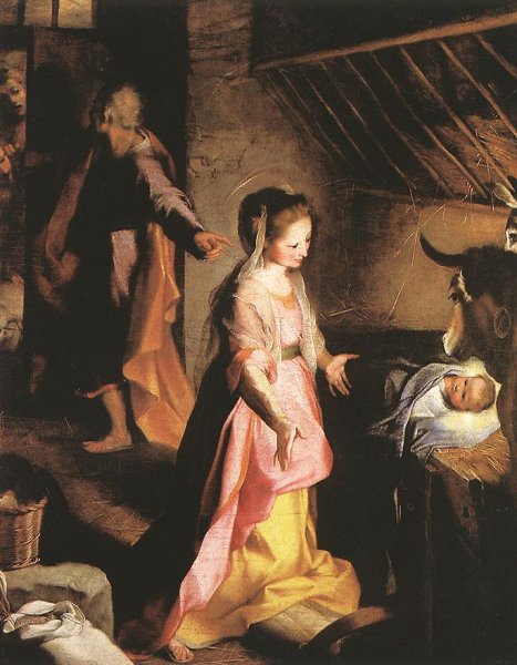 The Nativity by Federico Fiori Barocci - Hand-Painted Oil Painting Reproduction