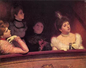 At the Theater by Federico Zandomeneghi Oil Painting