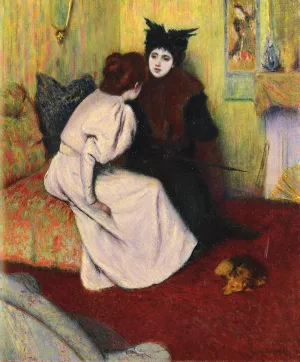 La Conversazione painting by Federico Zandomeneghi