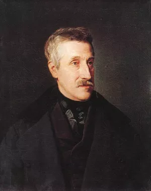Portrait of Gyoergy Gaal by Ferdinand Georg Waldmueller - Oil Painting Reproduction