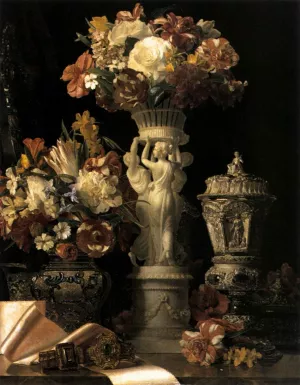 The Birthday Table by Ferdinand Georg Waldmueller Oil Painting