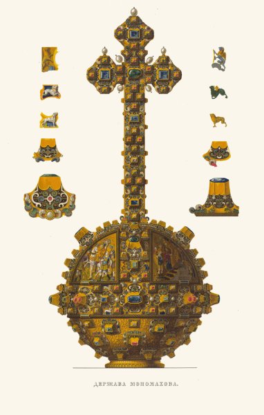 Derzhava Monomakhova by Fedor Grigoryevich Solntsev - Hand-Painted Oil Painting Reproduction