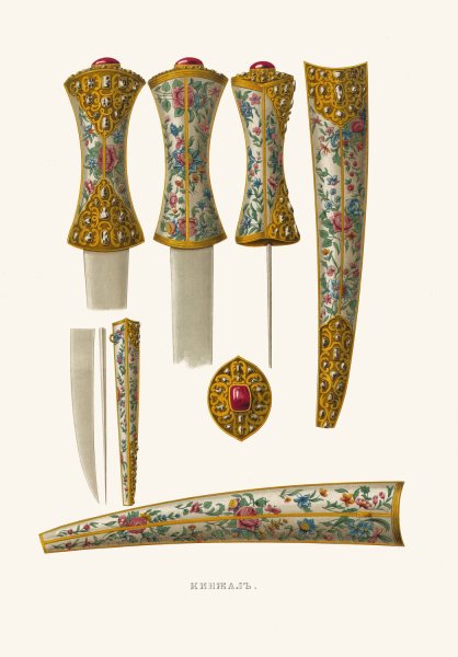 Kinzhal II  by Fedor Grigoryevich Solntsev - Hand-Painted Oil Painting Reproduction