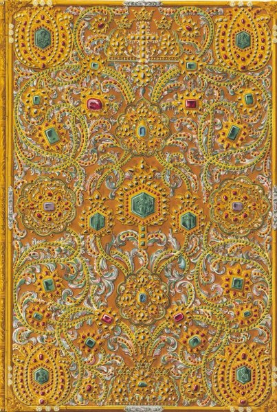 Litsevaia storona oklada evangeliia tsaritsy Natalii Kirilovny  by Fedor Grigoryevich Solntsev - Hand-Painted Oil Painting Reproduction