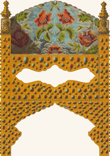 Mesto tsarskoe zolotoe, prislannoe v dar ot persidskago shaha Abbasa by Fedor Grigoryevich Solntsev - Hand-Painted Oil Painting Reproduction