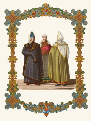 Nariad pozhilykh zhenshchin goroda Torzhka by Fedor Grigoryevich Solntsev Oil Painting