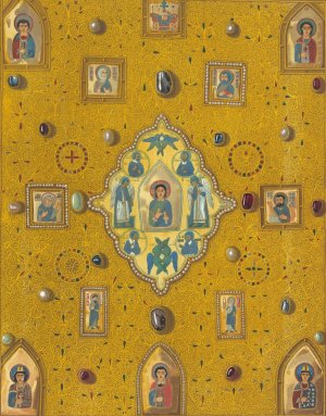 Oklad rukopisnago Evangeliia XII veka by Fedor Grigoryevich Solntsev Oil Painting