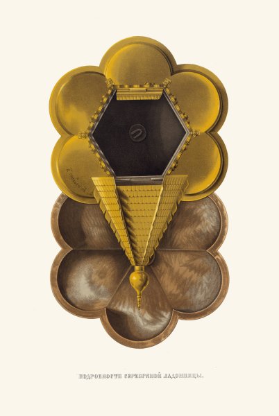 Podrobnosti serebrianoi ladannitsy, v nast. velich  by Fedor Grigoryevich Solntsev - Hand-Painted Oil Painting Reproduction