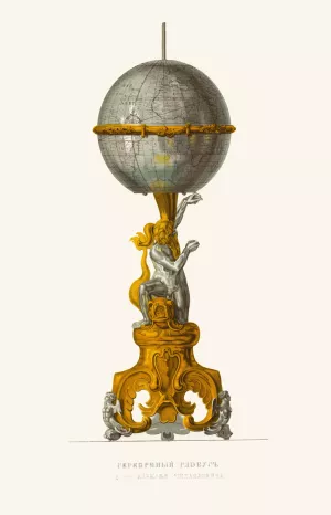 Serebrianyi globus tsaria Alekseia Mikhailovicha by Fedor Grigoryevich Solntsev Oil Painting