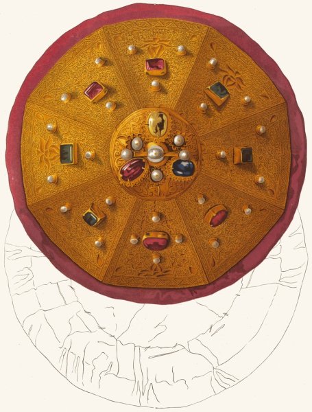 Verkh shapki Monomakhovoi by Fedor Grigoryevich Solntsev - Hand-Painted Oil Painting Reproduction