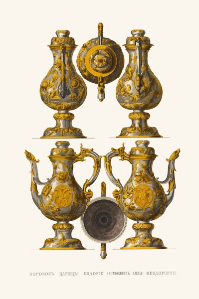 Voronok tsaritsy Evdokii  by Fedor Grigoryevich Solntsev - Hand-Painted Oil Painting Reproduction