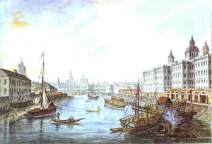 The Foundling Hospital in Moscow Oil painting by Fedor Yakovlevich Alekseev