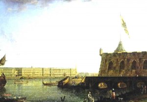View of the Fortress of St. Peter and Paul and the Palace Embankmant
