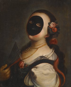 La Moretta by Felice Boscarati Oil Painting