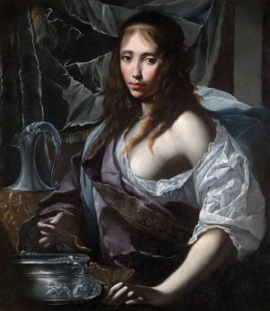 Artemisia Prepares To Drink The Ashes of Her Husband, mausolus by Felice Ficherelli Oil Painting