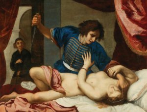 Tarquin and Lucretia by Felice Ficherelli Oil Painting