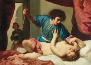Tarquinius and Lucretia by Felice Ficherelli Oil Painting