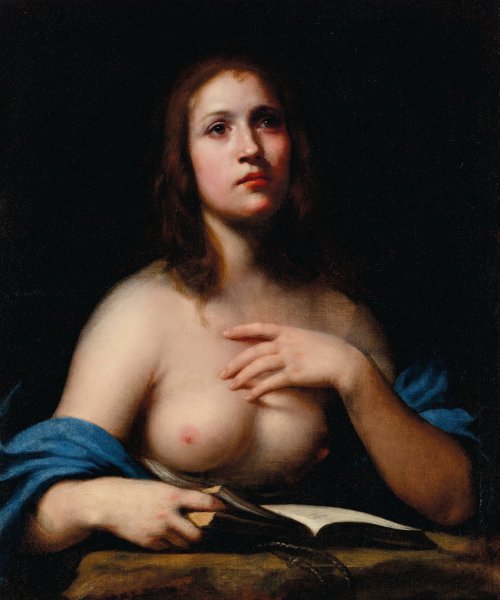 The Penitent Magdalene by Felice Ficherelli - Hand-Painted Oil Painting Reproduction
