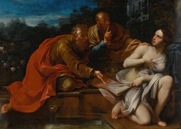 Main Product Photo of Susanna and the Elders Painting by Felice Torelli