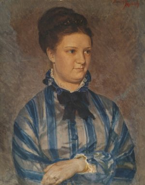Resa Tapp von Tappenburg by Felician Freiherr Von Myrbach-Rheinfeld Oil Painting