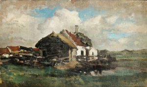 The Abandoned House by Felicien Rops Oil Painting