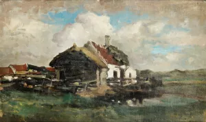 The Abandoned House by Felicien Rops Oil Painting